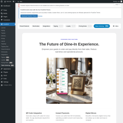 Page screenshot: FoodOrd &rarr; Table Ordering PRO