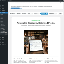 Page screenshot: FoodOrd &rarr; Pricing Rules PRO