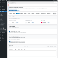 Page screenshot: FoodOrd &rarr; Tweaks