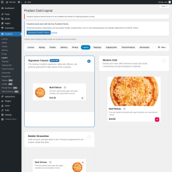 Page screenshot: FoodOrd &rarr; Layout