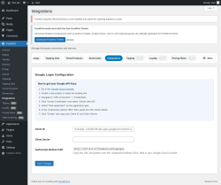 Page screenshot: FoodOrd &rarr; Integrations
