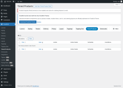 Page screenshot: FoodOrd &rarr; Timed Products