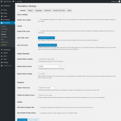 Page screenshot: FooGallery &rarr; Settings
