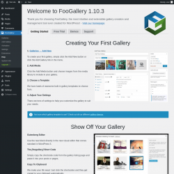 Page screenshot: FooGallery &rarr; Help