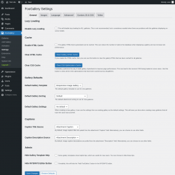 Page screenshot: FooGallery &rarr; Settings