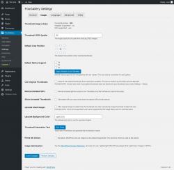 Page screenshot: FooGallery &rarr; Settings &rarr; Images
