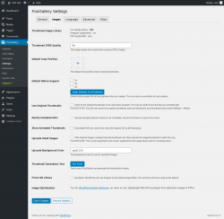 Page screenshot: FooGallery &rarr; Settings &rarr; Images