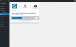 Page screenshot: &lsaquo; Test site &mdash; WordPress