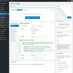 Page screenshot: FooGallery &rarr; Add Gallery