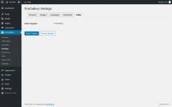 Page screenshot: FooGallery &rarr; Settings &rarr; Video