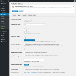 Page screenshot: FooGallery &rarr; Settings &rarr; Images