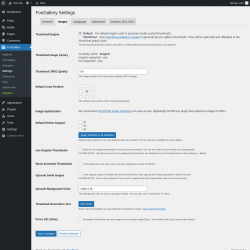 Page screenshot: FooGallery &rarr; Settings &rarr; Images