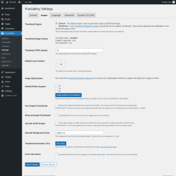 Page screenshot: FooGallery &rarr; Settings &rarr; Images