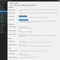 Page screenshot: FooGallery &rarr; Settings