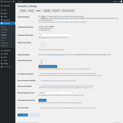 Page screenshot: FooGallery &rarr; Settings &rarr; Images