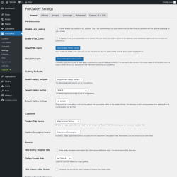 Page screenshot: FooGallery &rarr; Settings