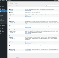 Page screenshot: FooGallery → Features