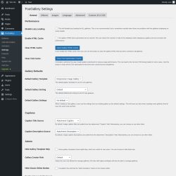 Page screenshot: FooGallery → Settings