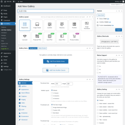 Page screenshot: FooGallery → Add New Gallery