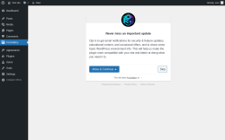 Page screenshot: ‹ Test site — WordPress