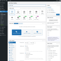 Page screenshot: FooGallery &rarr; Add New Gallery