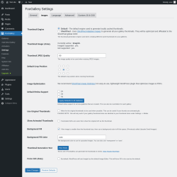 Page screenshot: FooGallery &rarr; Settings &rarr; Images