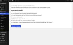 Page screenshot: FooGallery &rarr; Affiliation