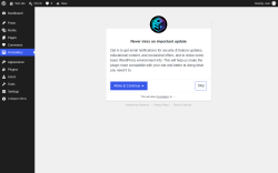 Page screenshot: &lsaquo; Test site &mdash; WordPress