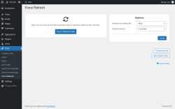 Page screenshot: Tools → Force Refresh