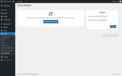 Page screenshot: Tools → Force Refresh