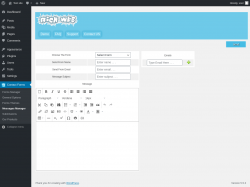 Page screenshot: Contact Forms &rarr; Messages Manager