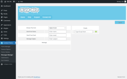 Page screenshot: Contact Forms &rarr; Messages Manager