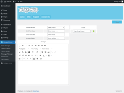 Page screenshot: Contact Forms &rarr; Messages Manager