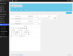 Page screenshot: Contact Forms &rarr; Messages Manager