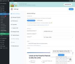 Page screenshot: Formidable  → Global Settings