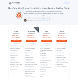 Page screenshot: Formidable  → 60% Off Sale!
