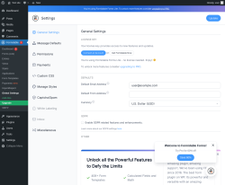 Page screenshot: Formidable  → Global Settings
