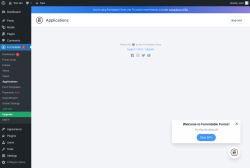 Page screenshot: Formidable  → Applications