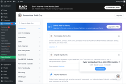 Page screenshot: Formidable  &rarr; Add-Ons
