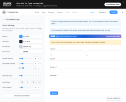 Page screenshot: Appearance &rarr; Forms