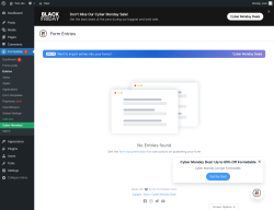 Page screenshot: Formidable  &rarr; Entries