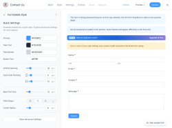 Page screenshot: Appearance → Forms