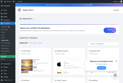 Page screenshot: Formidable  → Applications