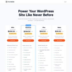Page screenshot: Formidable  &rarr; Upgrade