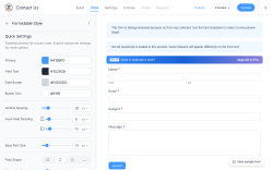 Page screenshot: Formidable  &rarr; Styles