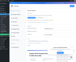 Page screenshot: Formidable  &rarr; Global Settings