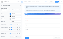 Page screenshot: Formidable  &rarr; Styles