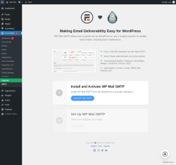Page screenshot: Formidable  &rarr; SMTP
