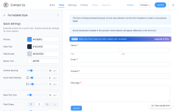 Page screenshot: Formidable  &rarr; Styles