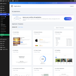 Page screenshot: Formidable  &rarr; Applications